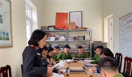 Viện KSND quận Hoàng Mai và huyện Đan Phượng tiến hành kiểm sát trực...